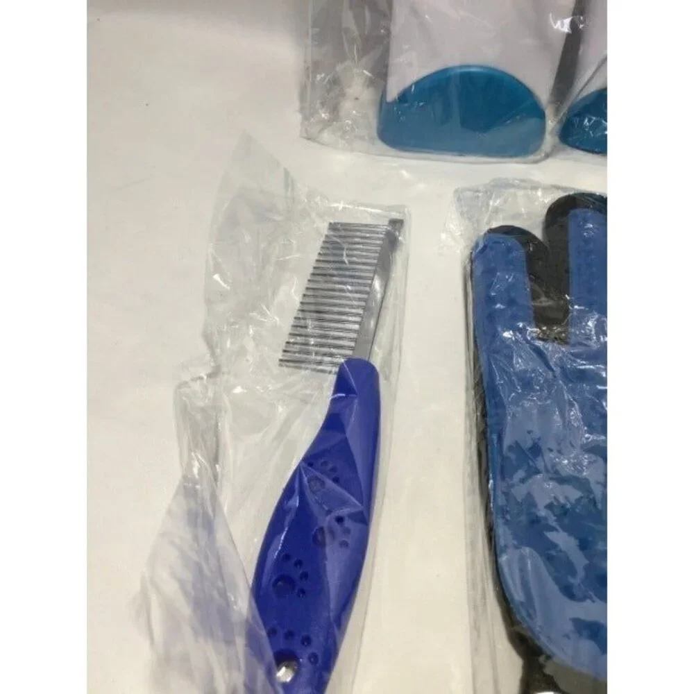 4 Sets of Pet Tools, Shedding Glove, Brush, Lint Tool Wand, Great for Dogs & Cat